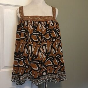 Cato Black and White Boxy Tank Top